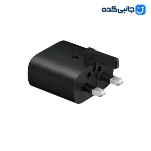 شارژر دیواری سه پین فست ۲۵ وات سامسونگ مدل EP-TA800 با گارانتی ۶ ماهه YA – مشکی کد E1051