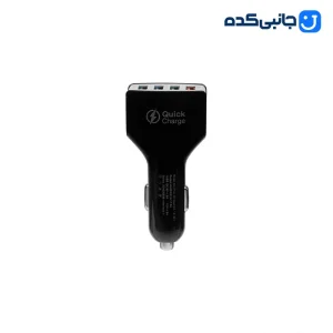 شارژر فندکی فست چهار پورت TSCO مدل TCG 20 18W به همراه کابل Type-C - مشکی کد E1058
