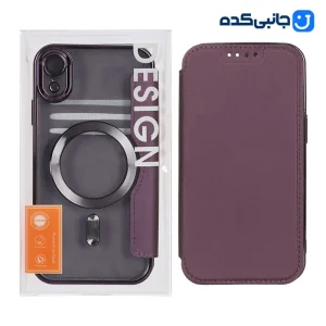 کیف الکتروپلیتینگ MagSafe محافظ لنز گلس دار مناسب Apple iPhone XR - بنفش (پک دار) کد E1009