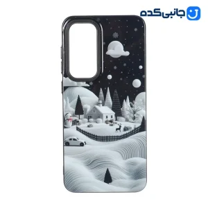قاب بلک لنز براق طرح زمستانی مناسب Samsung Galaxy S24 FE - کد 122E1014